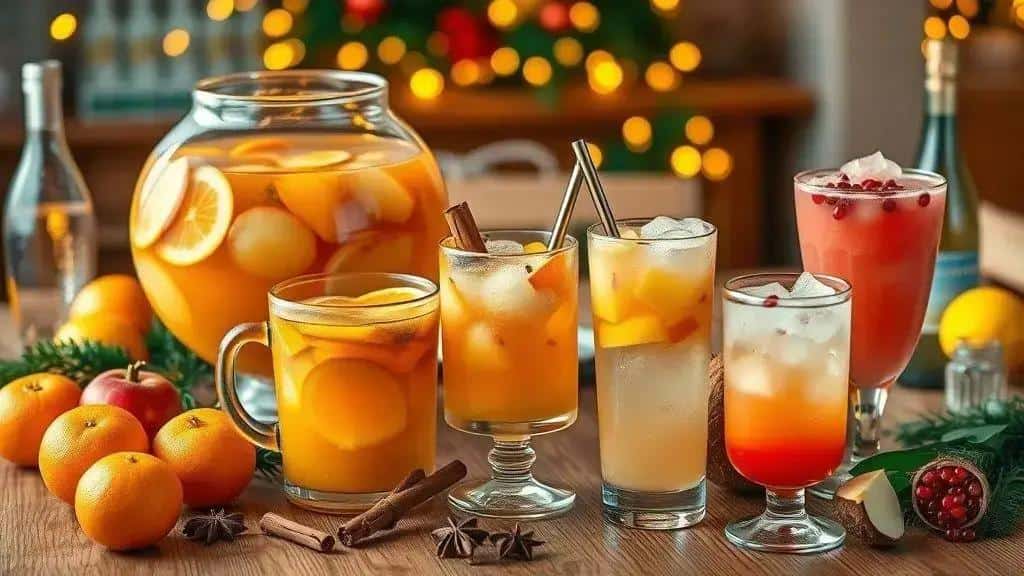 Variações do ponche de frutas de Natal