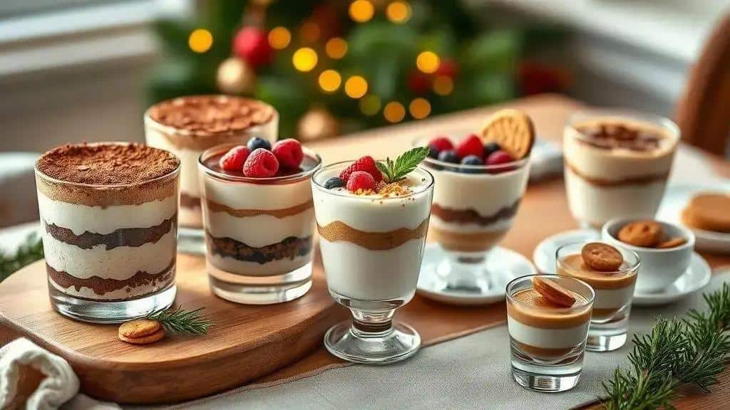 Variações do Tiramisu de Natal Variações do Tiramisu de Natal