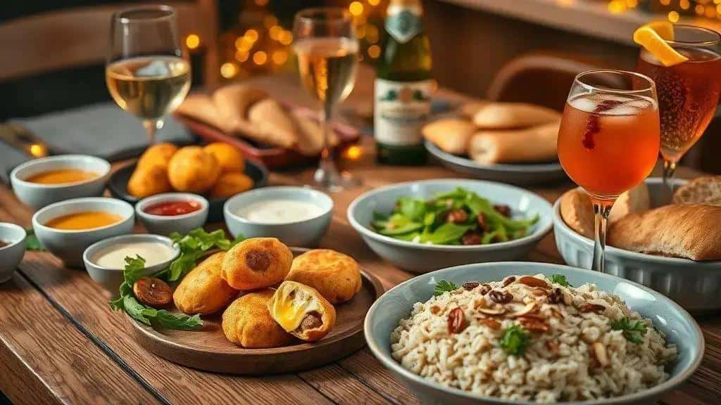 Acompanhamentos e bebidas para a ceia de Ano Novo