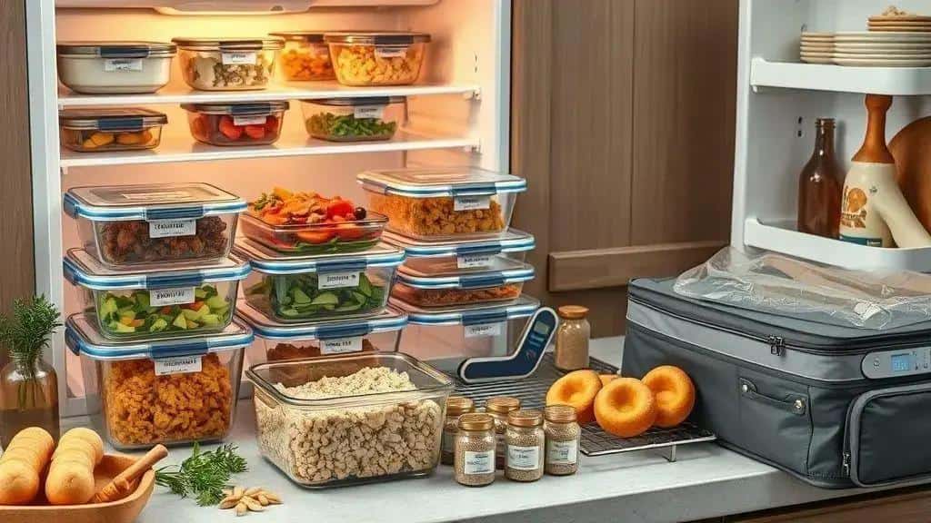 Armazenamento, preparo antecipado e cronograma para a ceia vegana