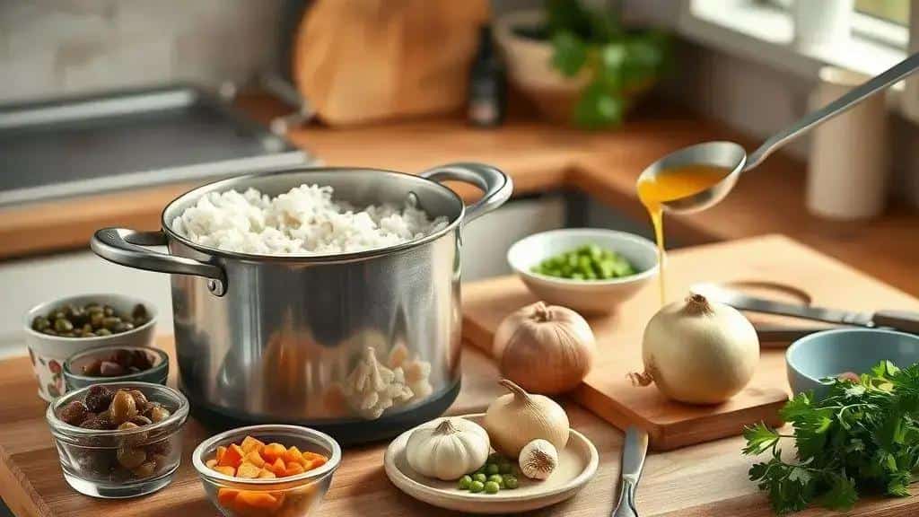 arroz natalino simples — como preparar o arroz natalino