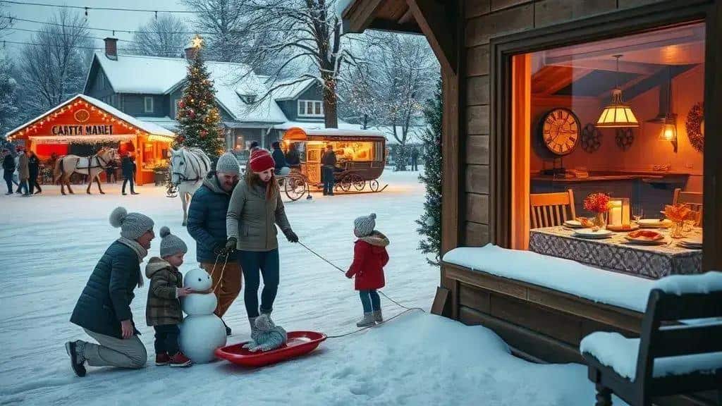 Atividades em família: passeios, ceias e tradições locais