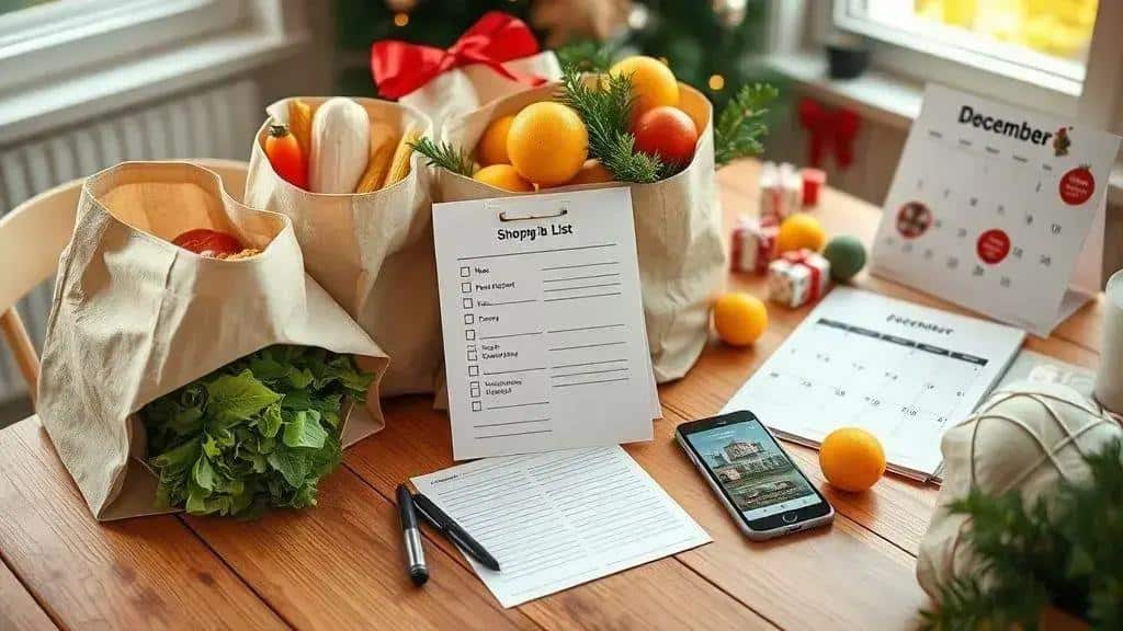 Checklist prático para a ceia e compras antecipadas