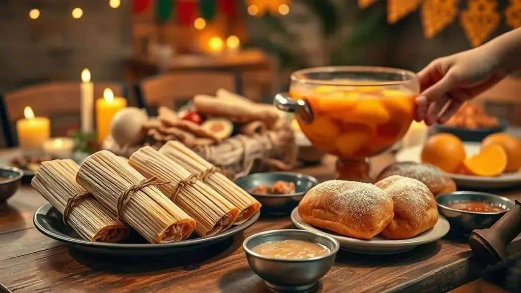 Comidas, bebidas e receitas típicas das posadas