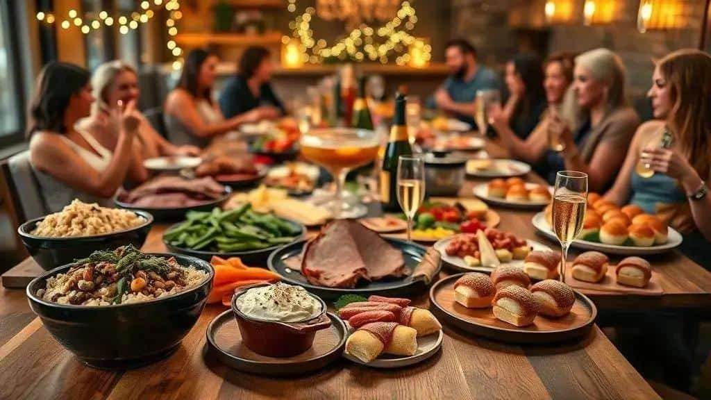 Comidas e bebidas típicas do réveillon nos EUA