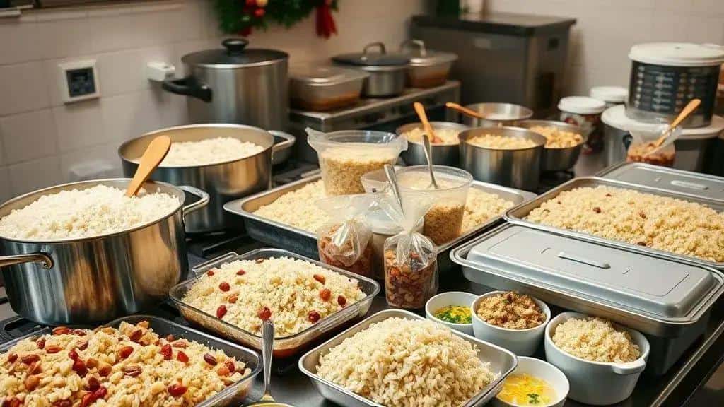 Como adaptar as receitas para ceias econômicas e porções grandes