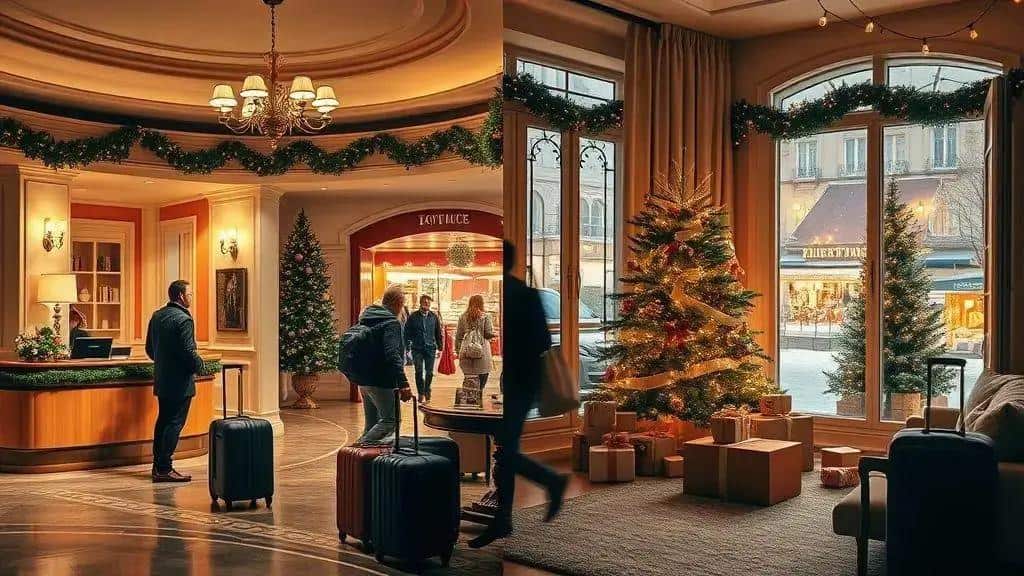 Como escolher entre hotel e Airbnb para o Natal europeu
