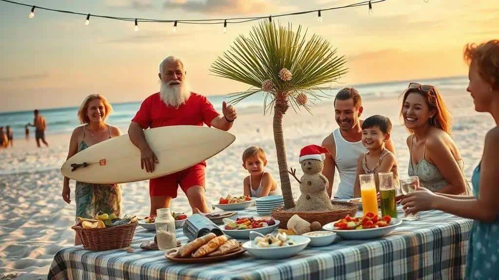 Como o Natal na Oceania difere do Natal no hemisfério norte