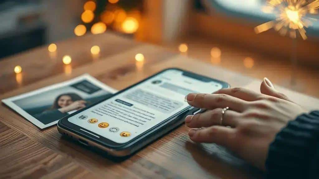 Como personalizar mensagens de Ano Novo 2026 com lembranças e emojis