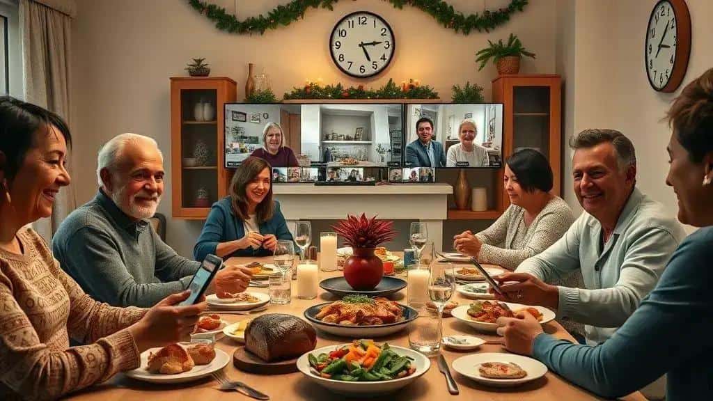 Como planejar uma ceia virtual para reunir a família espalhada