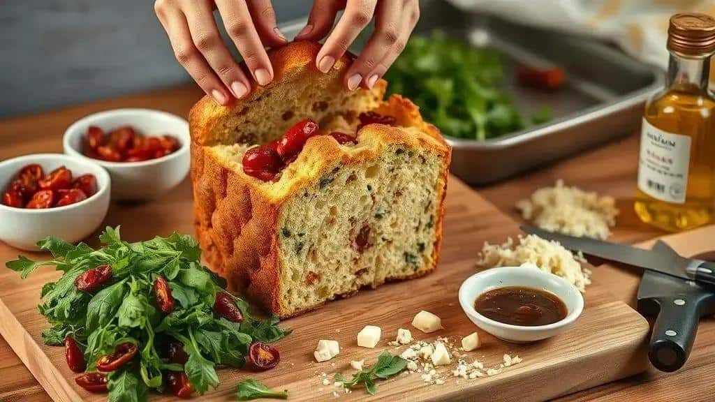 Como preparar o panetone tomate seco, rúcula e queijo Como preparar o panetone tomate seco, rúcula e queijo