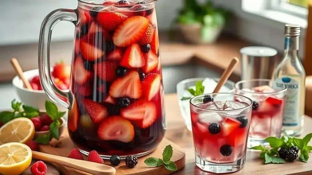 Como preparar o ponche de frutas vermelhas Como preparar o ponche de frutas vermelhas