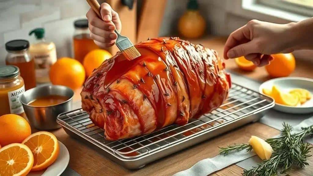 Como preparar o tender de Ano Novo com molho de laranja agridoce