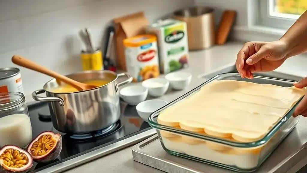 Como preparar pavê de maracujá Como preparar pavê de maracujá