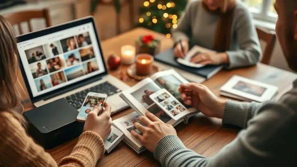 Compartilhar, imprimir e preservar memórias para toda a família