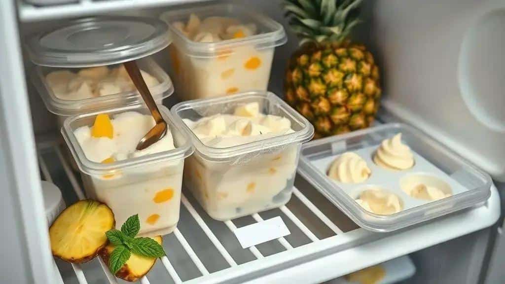Conservação e validade do gelado de abacaxi