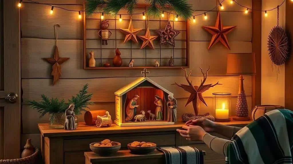 Decoração e presépios: artesanato, luzes e símbolos germânicos no Sul
