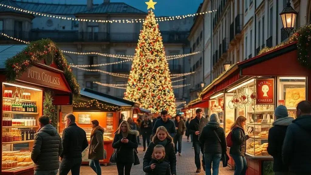 Decoração, mercados e animação nas cidades