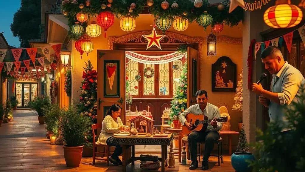 Decoração, músicas e artesanato tradicional