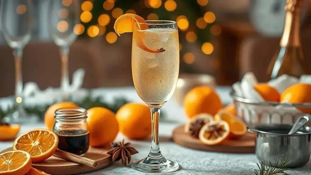 Espumante com licor de laranja e especiarias — ingredientes e preparo