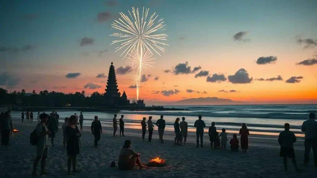 Fim de Ano em Bali: A Tradição de Réveillon nas Praias e Templos.