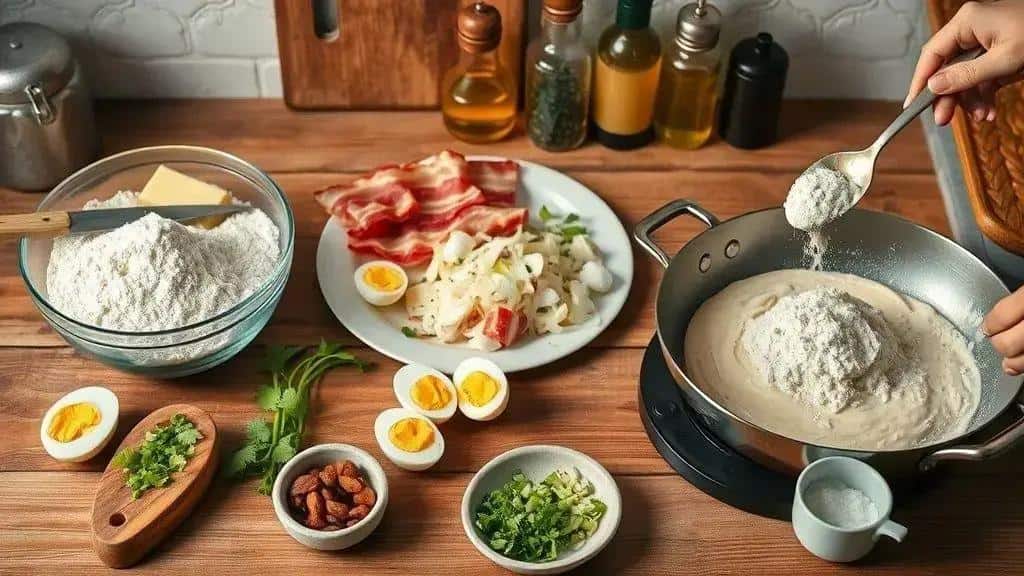 Ingredientes da farofa tradicional