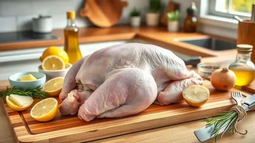 Ingredientes da receita: peru desossado assado rápido