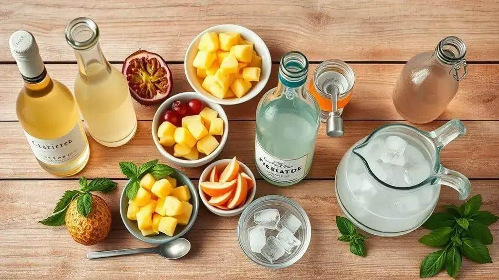 Ingredientes do clericot tropical Ingredientes do clericot tropical