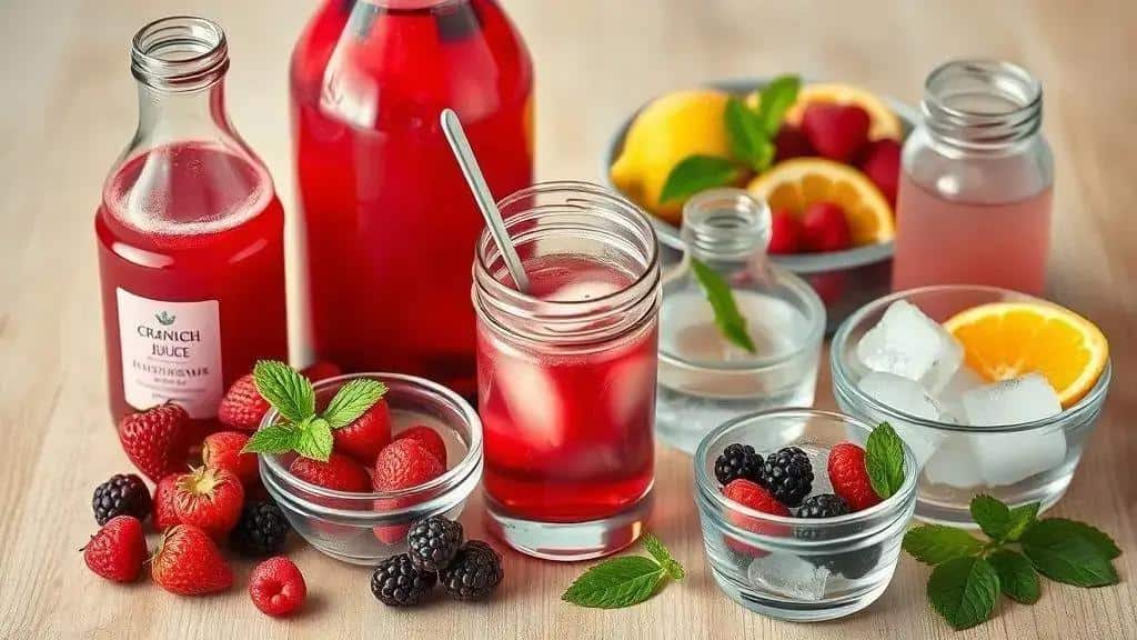 Ingredientes do ponche de frutas vermelhas Ingredientes do ponche de frutas vermelhas