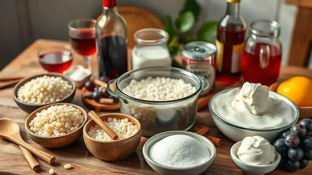 Ingredientes do sagu e variações tradicionais
