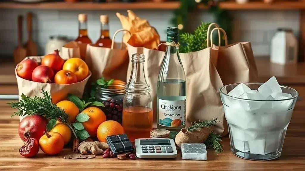 Lista de compras, orçamento e substituições práticas