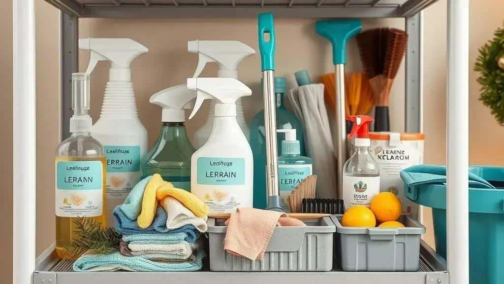 Lista de material e produtos essenciais para a limpeza de fim de ano