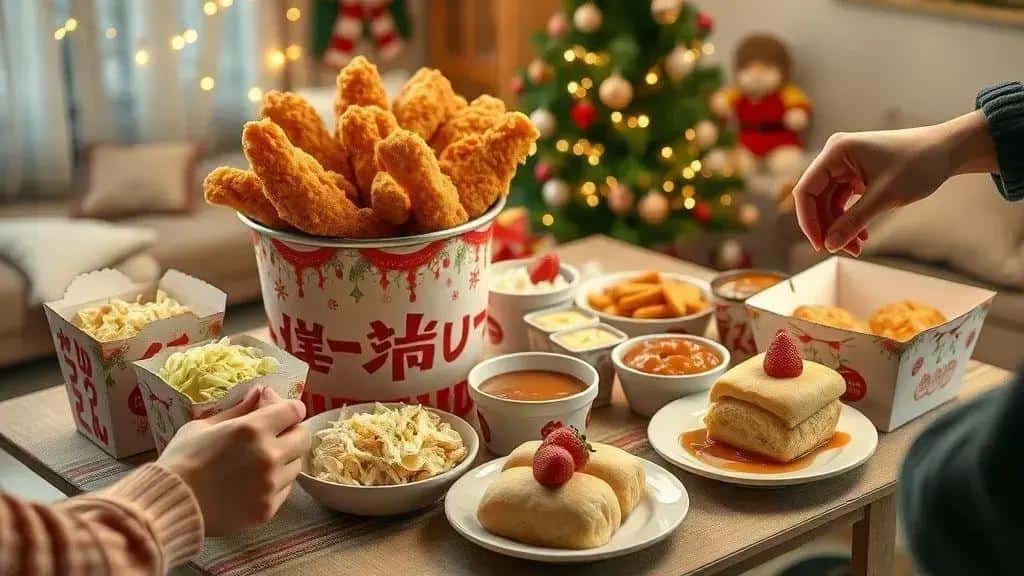 O cardápio de Natal do KFC no Japão: pratos e variações populares
