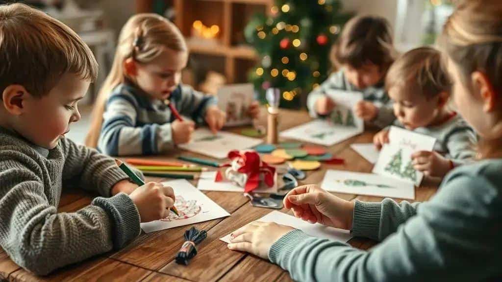 Oficina de Cartões de Natal: Estimulando a Criatividade Infantil