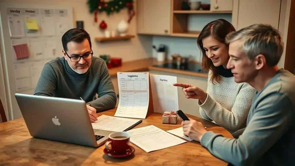Organização emocional e logística: envolver a família, reduzir ansiedade e economizar