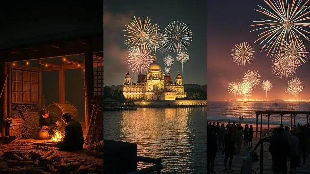 Origem e história dos fogos no réveillon Origem e história dos fogos no réveillon