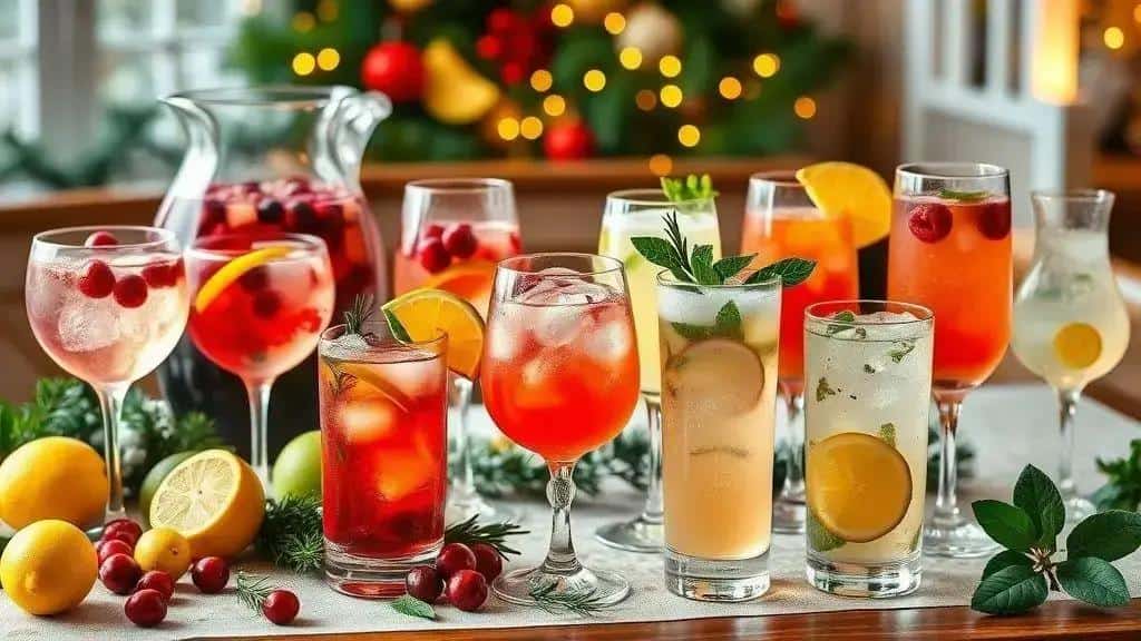 Os 10 drinks de Natal e Ano Novo (breve descrição de cada um, ingredientes e preparo) Os 10 drinks de Natal e Ano Novo (breve descrição de cada um, ingredientes e preparo)