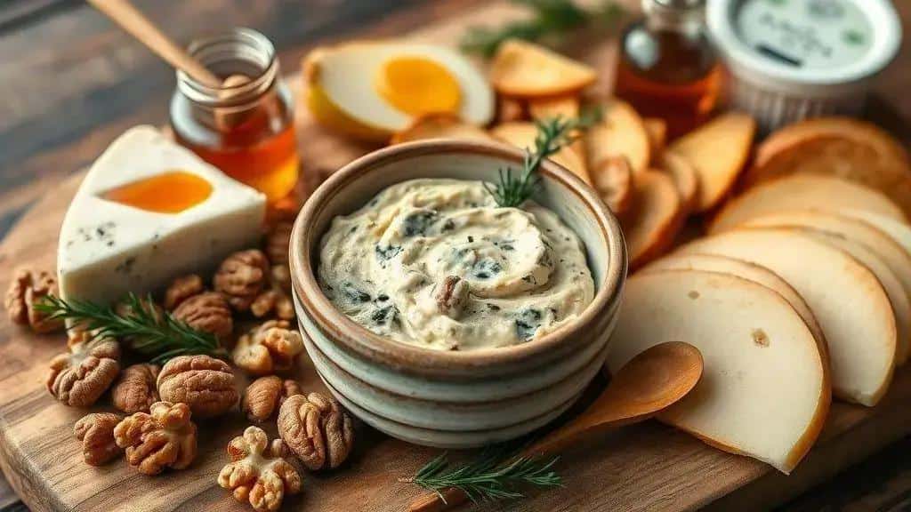 Patê de nozes e gorgonzola: ingredientes e preparo Patê de nozes e gorgonzola: ingredientes e preparo