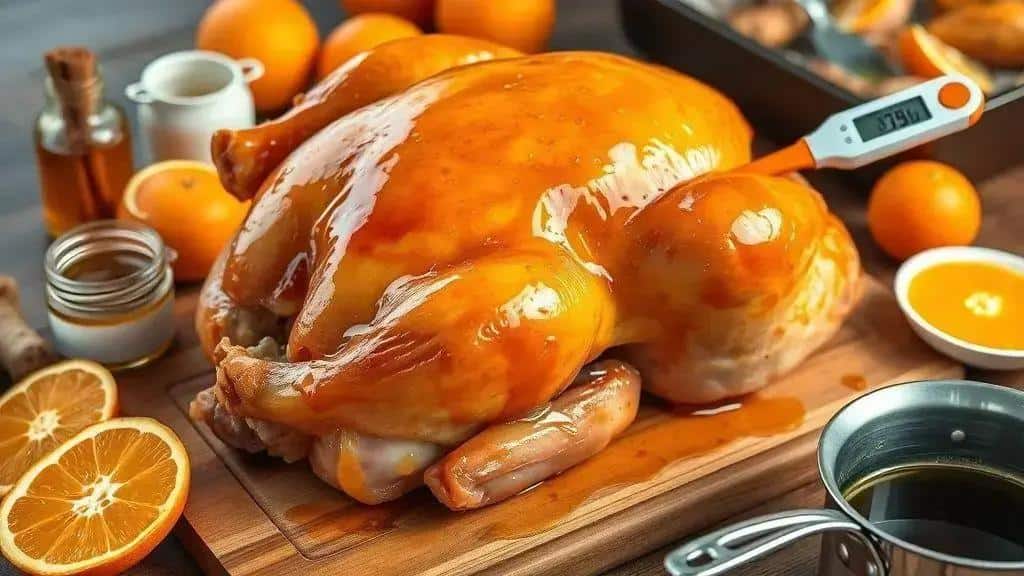 Peru cítrico com mel e especiarias: ingredientes e como preparar
