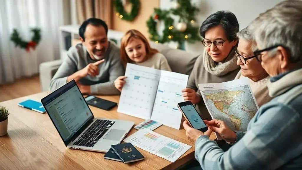 Planejamento antecipado: calendário, reservas e prioridades