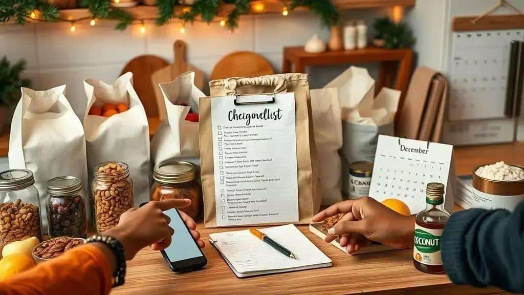 Planejamento, compras e ingredientes substitutos para a ceia vegana