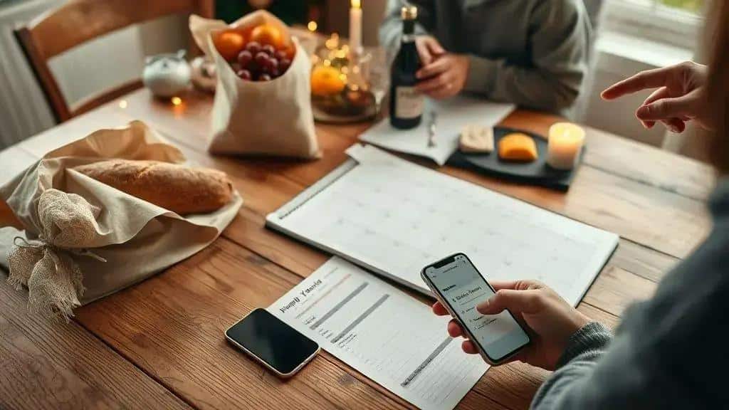 Planejamento prático: cronograma e lista de compras