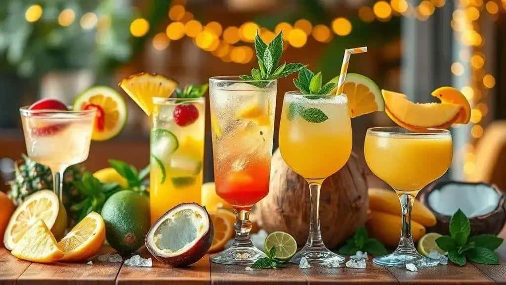 Por que drinks tropicais fazem sucesso no fim de ano