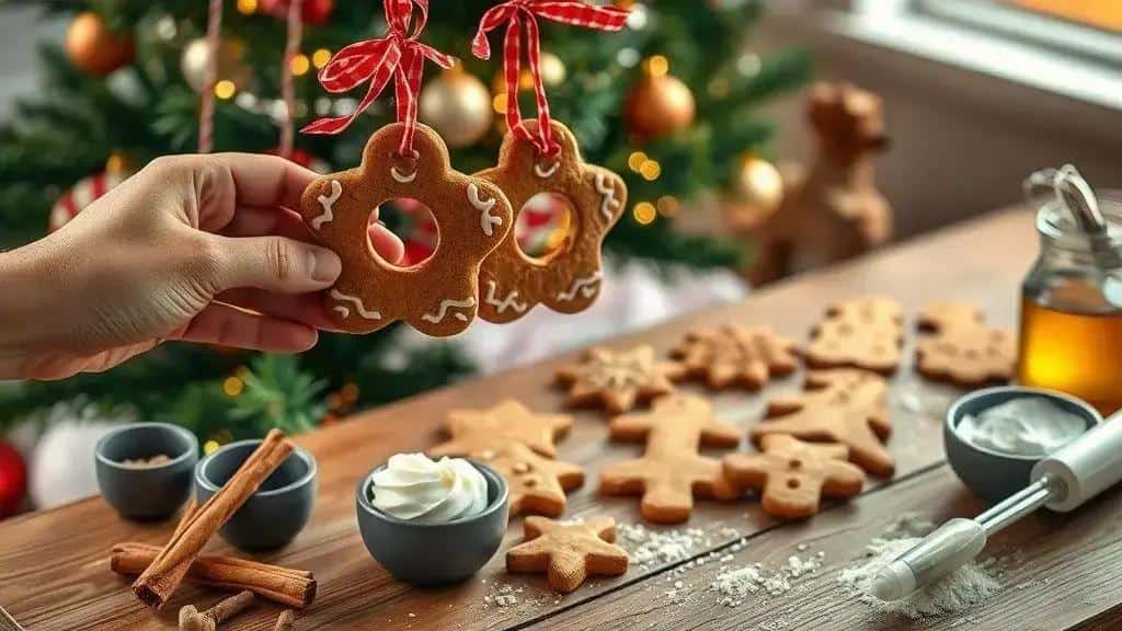 por que fazer biscoito de gengibre para decorar a árvore