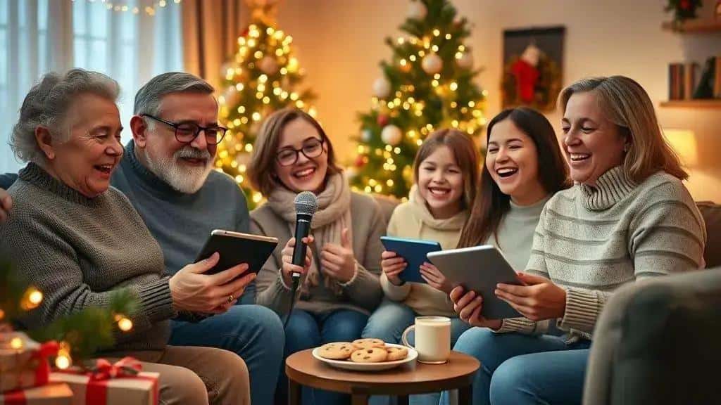 Por que fazer um karaokê de Natal na sua festa Por que fazer um karaokê de Natal na sua festa