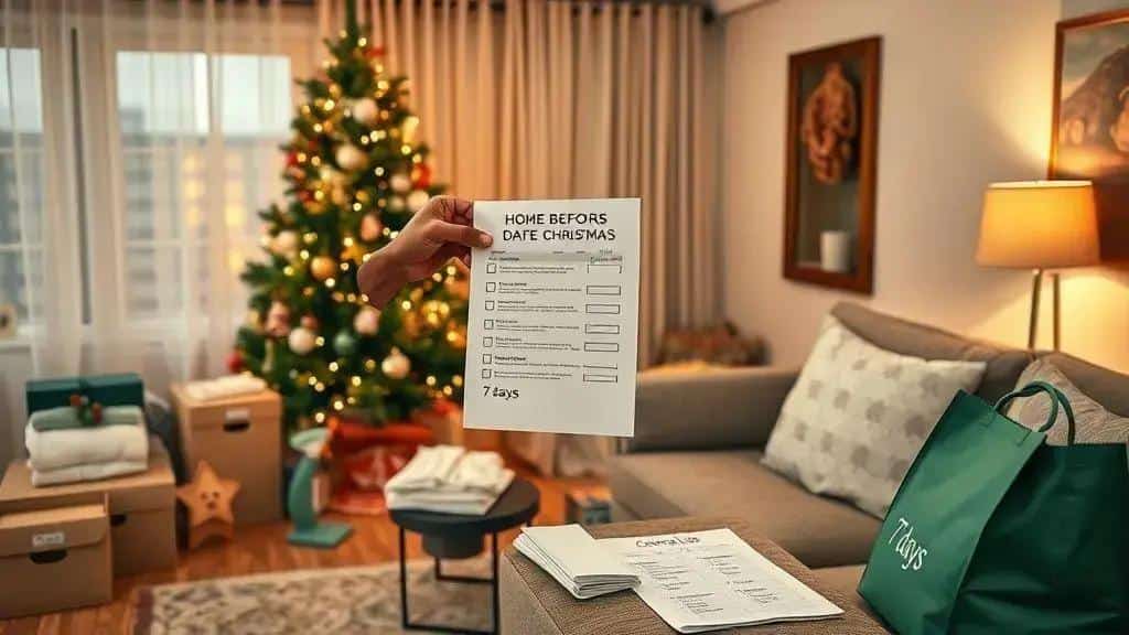 Preparativos 7 dias antes: lista de tarefas essenciais