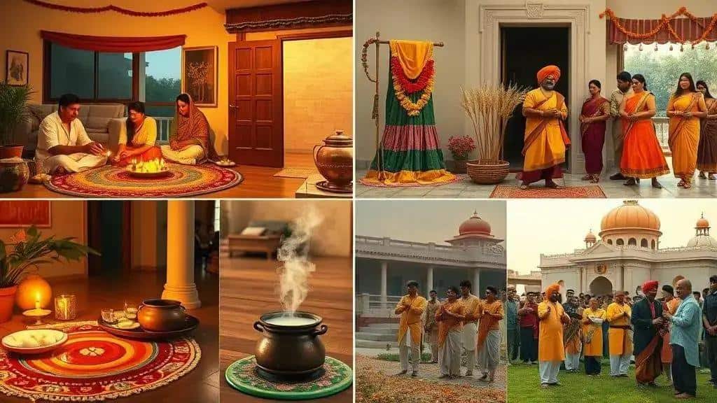 Principais celebrações: Diwali, Pongal, Gudi Padwa e Baisakhi