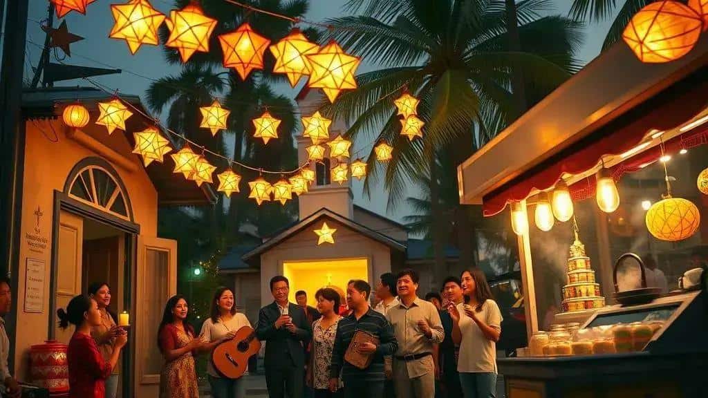 Principais tradições: parol, misa de gallo e músicas natalinas