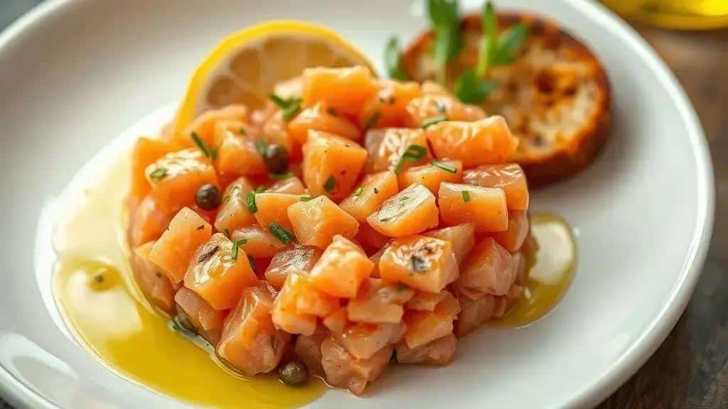 Receita 1: tartare de salmão — ingredientes, como preparar, variações
