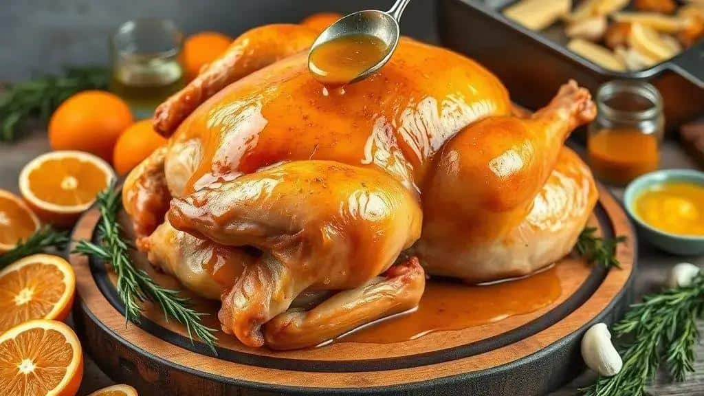 receita 3: peru com molho de laranja e ervas — ingredientes e preparo